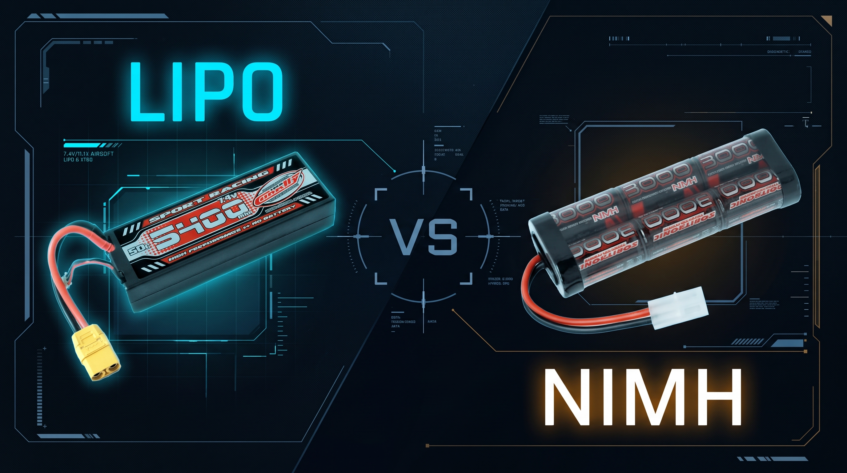 Baterias LiPo vs NiMH no Airsoft: Diferenças, Vantagens e Cuidados